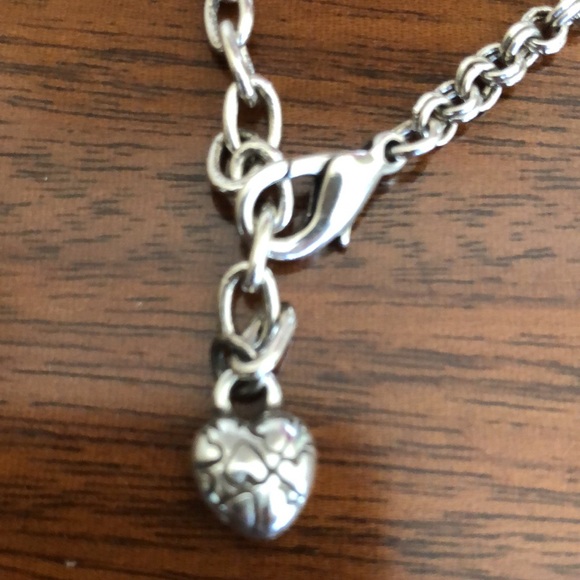 Rare Vintage Brighton heart Perfume Poison Bottle Necklace - Picture 11 of 16